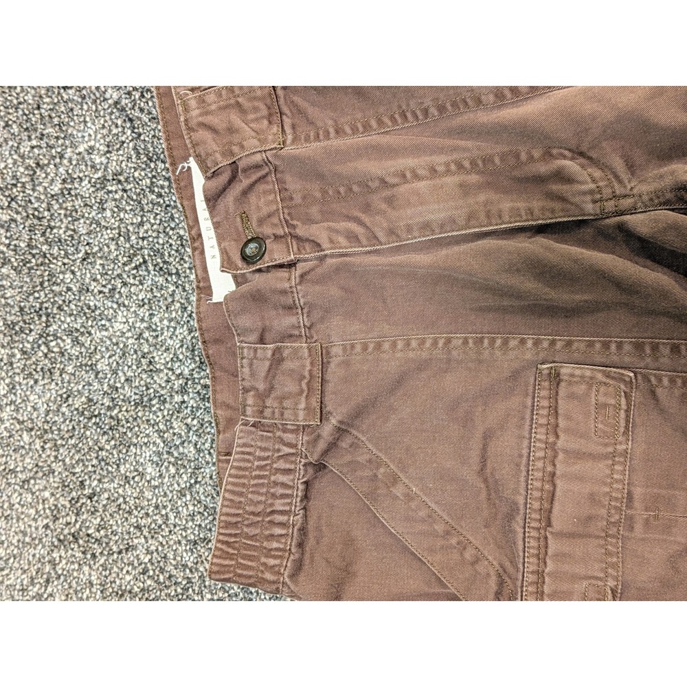 Natural Issue Mens Cargo Shorts Size 30 Cotton Elastic Waist Utility Pockets - Picture 6 of 10